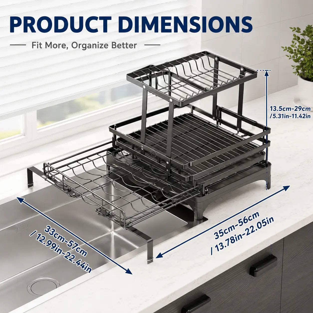 Foldable Over Sink DishDrying Rack