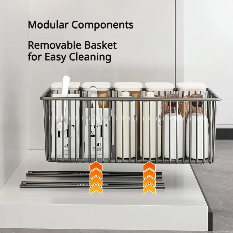 Pull-Out Cabinet Organizer Basket