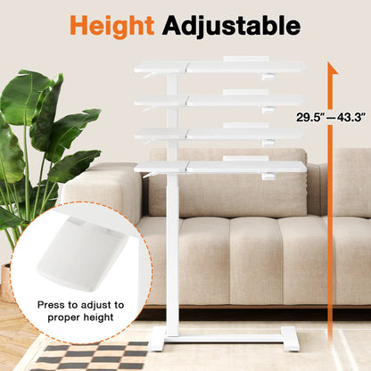 Mobile Standing Stand Up RollingLaptop PC Desks