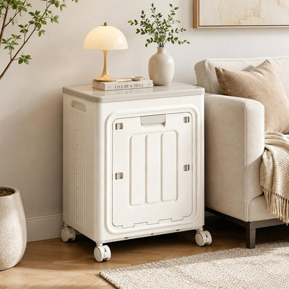 Rolling Laundry Hamper with Lid – Foldable Large Capacity Laundry Basket with Wheels for Bedroom, Bathroom & Laundry Room