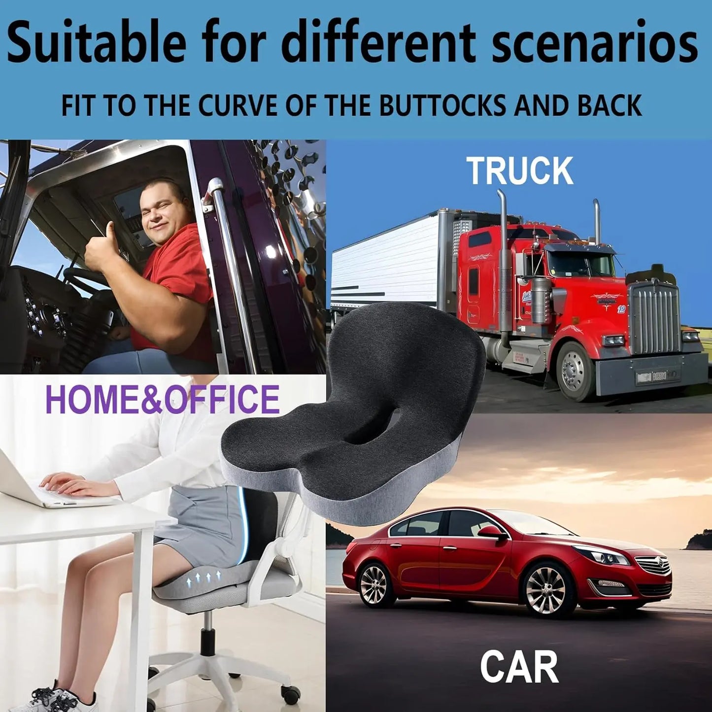 Non-Slip Memory FoamSeat
