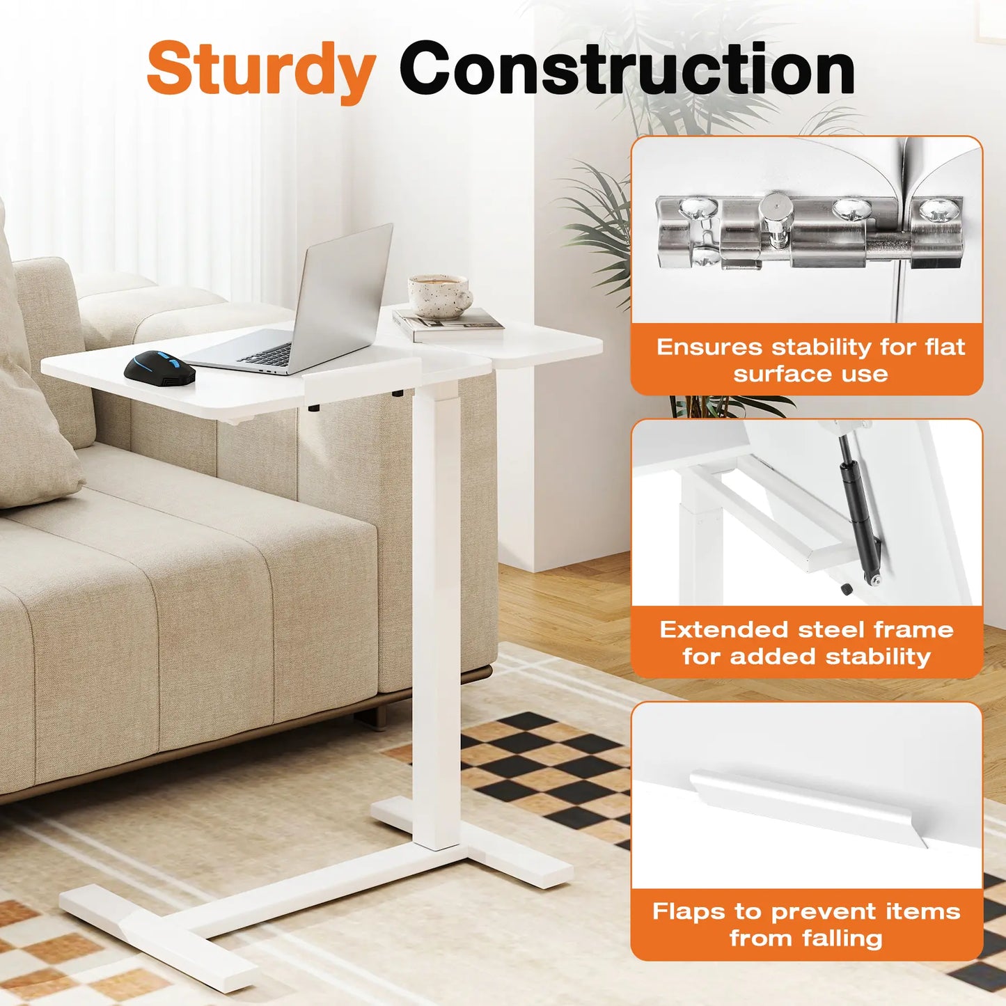 Mobile Standing Stand Up RollingLaptop PC Desks