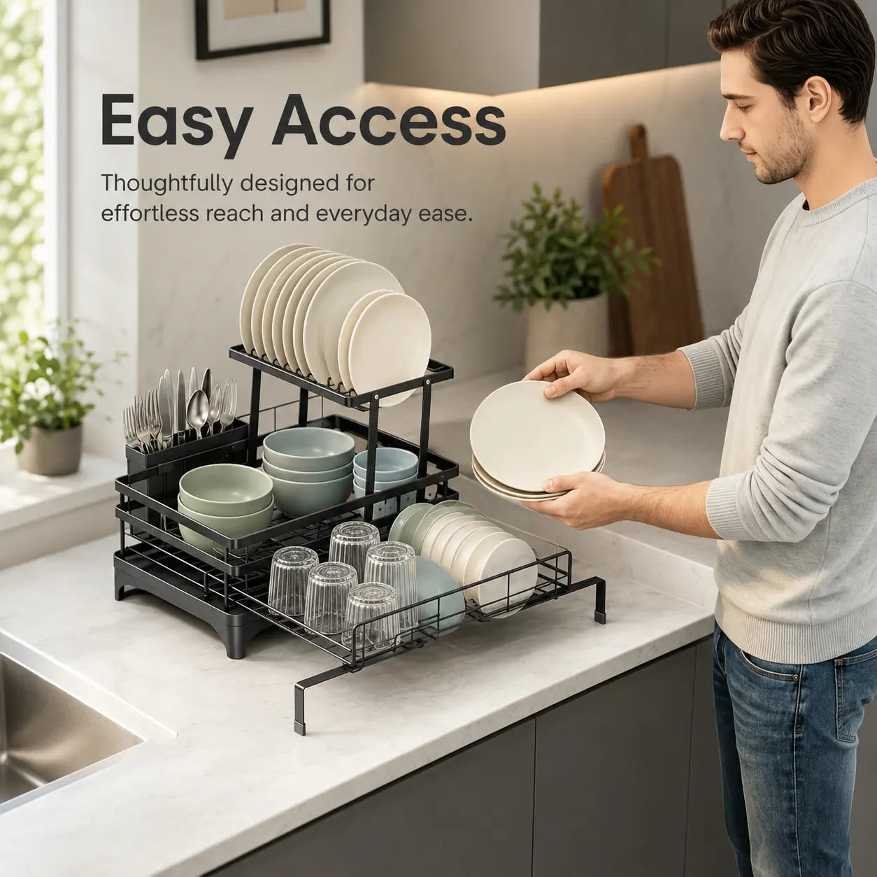 Foldable Over Sink DishDrying Rack