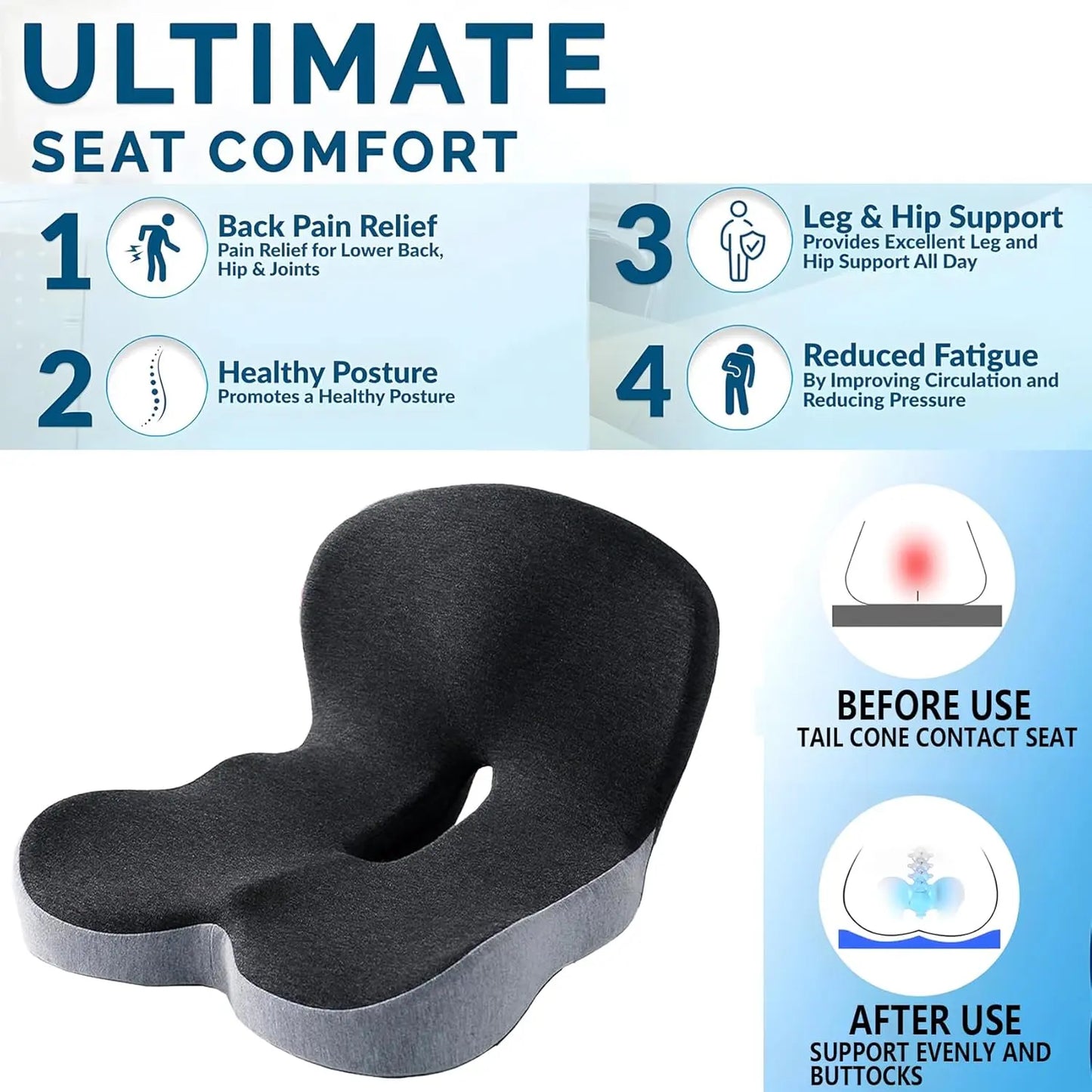 Non-Slip Memory FoamSeat