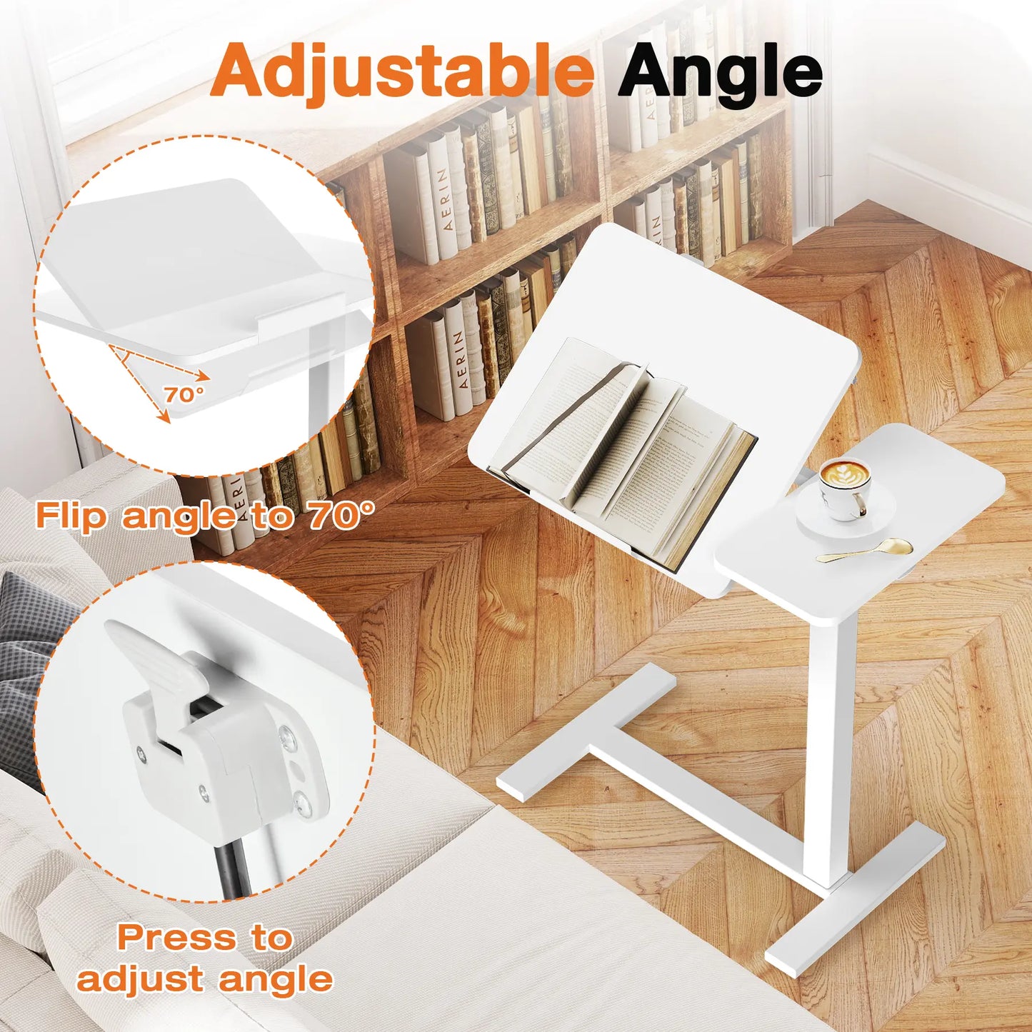 Mobile Standing Stand Up RollingLaptop PC Desks