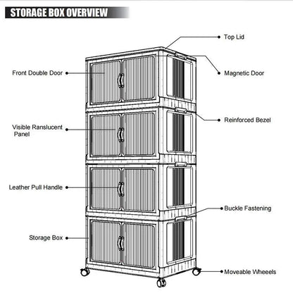 Foldable Storage Bins 128QT