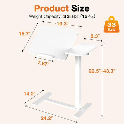 Mobile Standing Stand Up RollingLaptop PC Desks