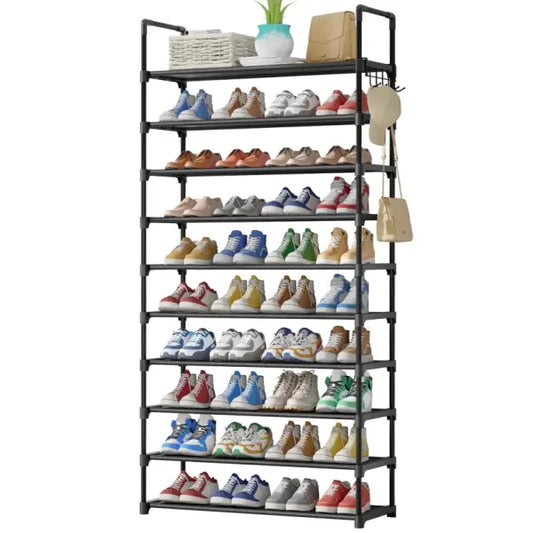 3-10-Tier Shoe Organizerwith Side Handles