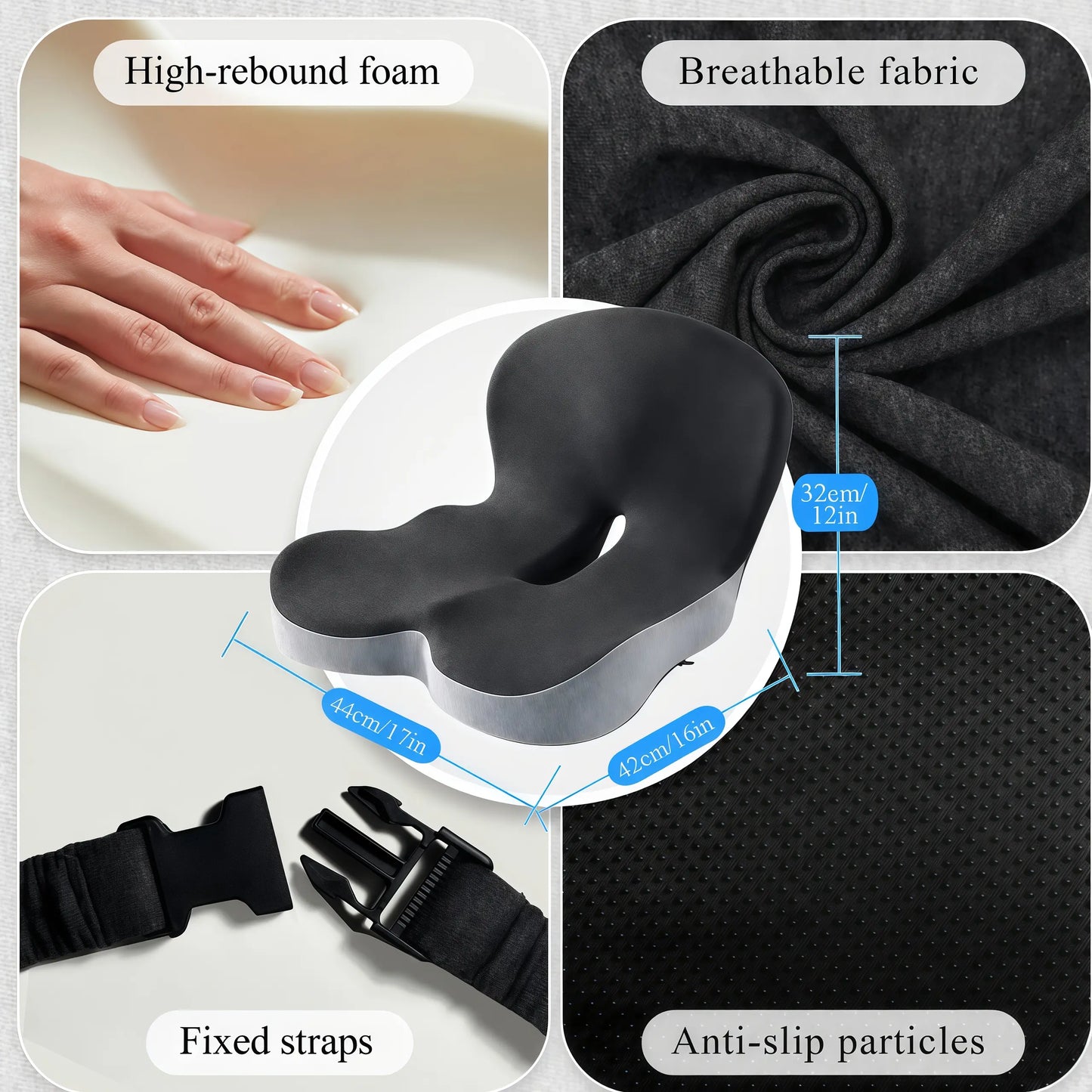 Non-Slip Memory FoamSeat