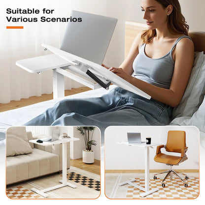 Mobile Standing Stand Up RollingLaptop PC Desks