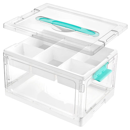 24QT Clear Craft Storage Bin